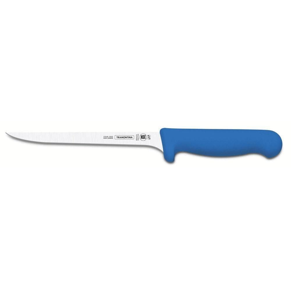 Faca Para Desossar Tramontina Profissional De Aço Inox Cabo Polipropileno Azul 6pol Tramontina