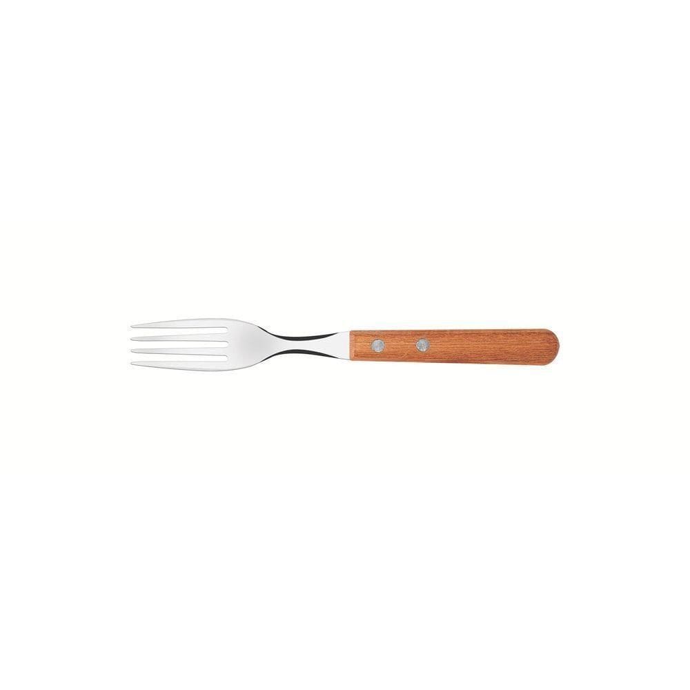 Conjunto De Garfos De Mesa Dynamic Com Lâminas Em Aço Inox E Cabos De Madeira Natural 12