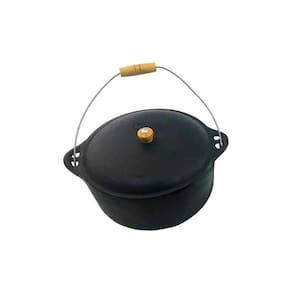Panela Ferro Fundido N24 Caldeirão Antigo 4,2 L 31,5X16Cm