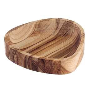 Gamela Organica Churrasco Em Madeira Teca Fsc Com Acabamento Em óleo Mineral 25x25 Cm