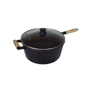Cacarola De Ferro Com Cabo E Tampa De Vidro 2,9 Lt