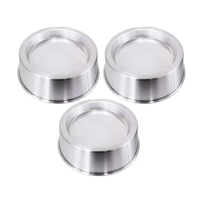 Kit 3 Formas Ballerine Alumínio Bolo Piscina Vulcão 20cm