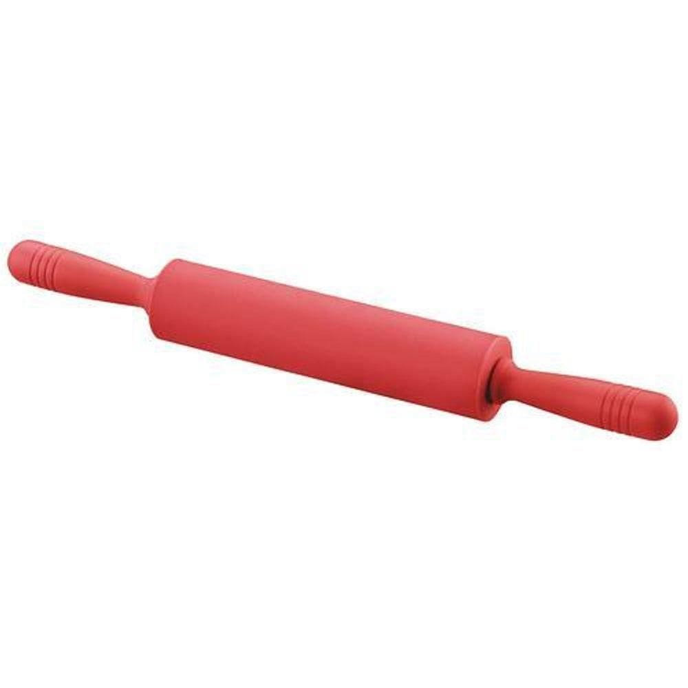 Rolo Para Massas Vermelho 48 Cm - Mundiart