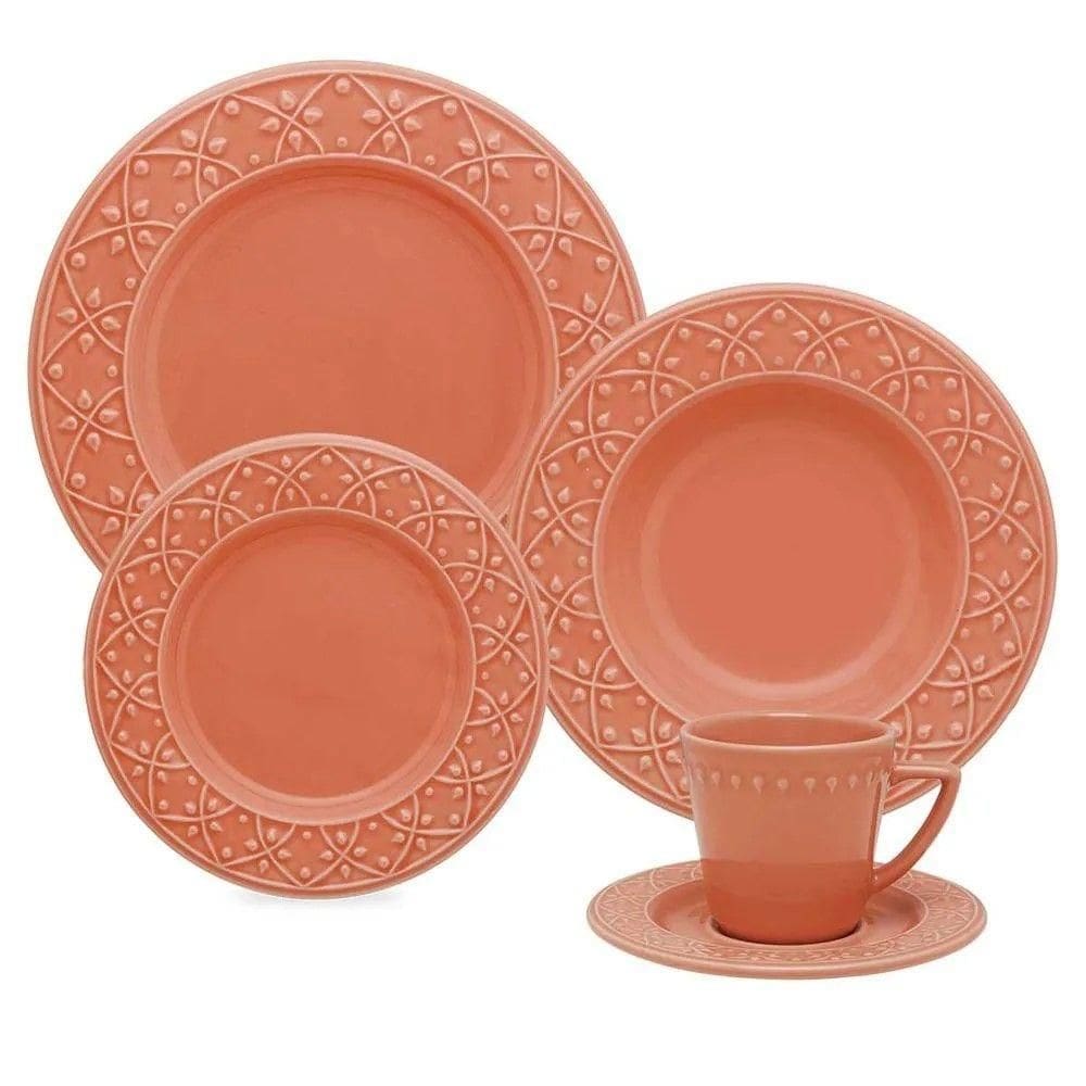 Aparelho De Jantar 30 Peças Mendi Damasco Oxford