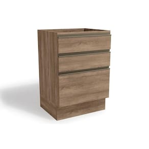 Balcão De Cozinha Maxxi G743 C/ 3 Gavetas S/ Tampo 60cm Nogal - Kappesberg