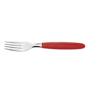 Kit 3 Garfo Mesa Tramontina Ipanema Inox Vermelho