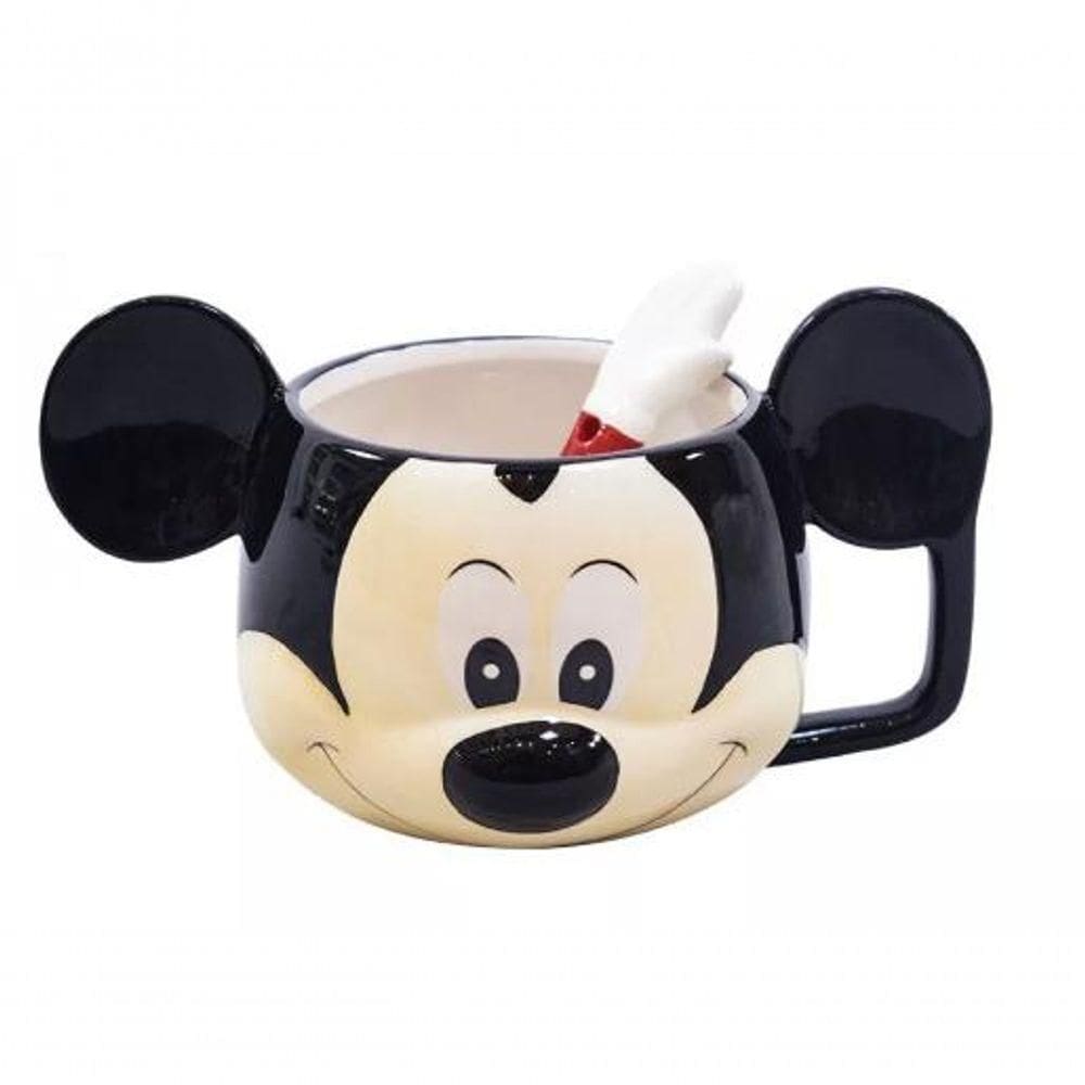 Caneca Porcelana Rosto 280 Ml - Mickey