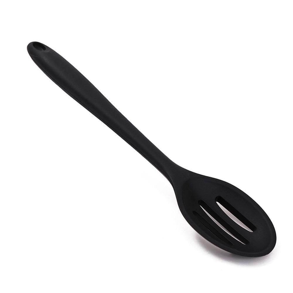 Colher Vazada De Silicone Bueno 27,5Cm Preto