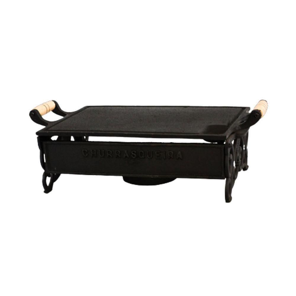 Réchaud Fogareiro A Álcool Ferro Fundido 1 Chama 24X33Cm