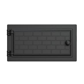 Porta De Forno A Lenha Em Ferro Fundido Tijolinho 33x15cm