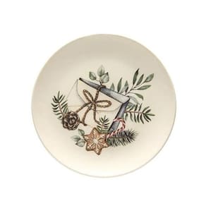 Prato De Sobremesa Aquarelle Memórias De Natal 208339 - Copa & Cia