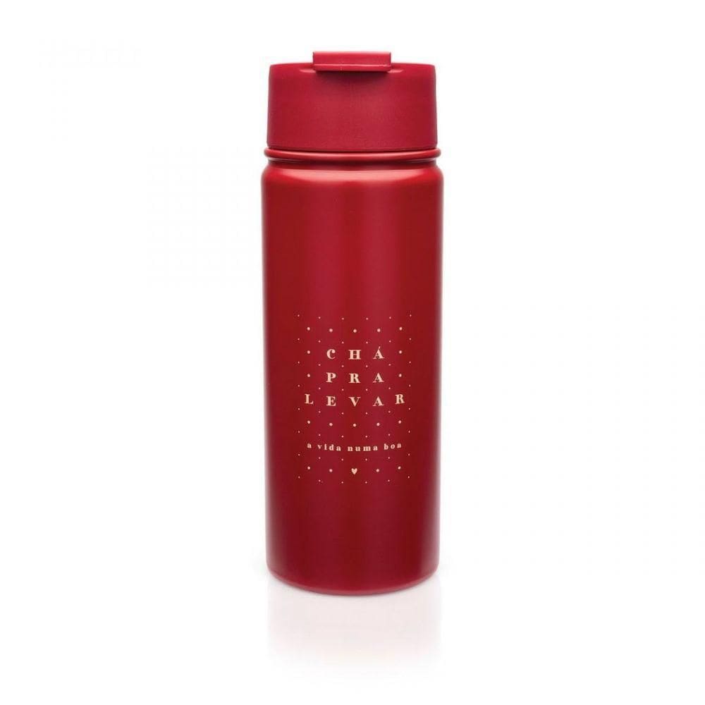 Garrafa Termica E Infusor Cha Pra Levar