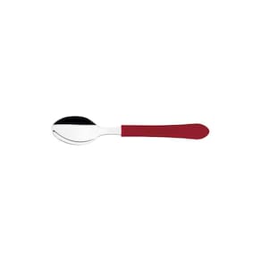 Kit 3 Colher De Chá Leme Inox Vermelho Tramontina