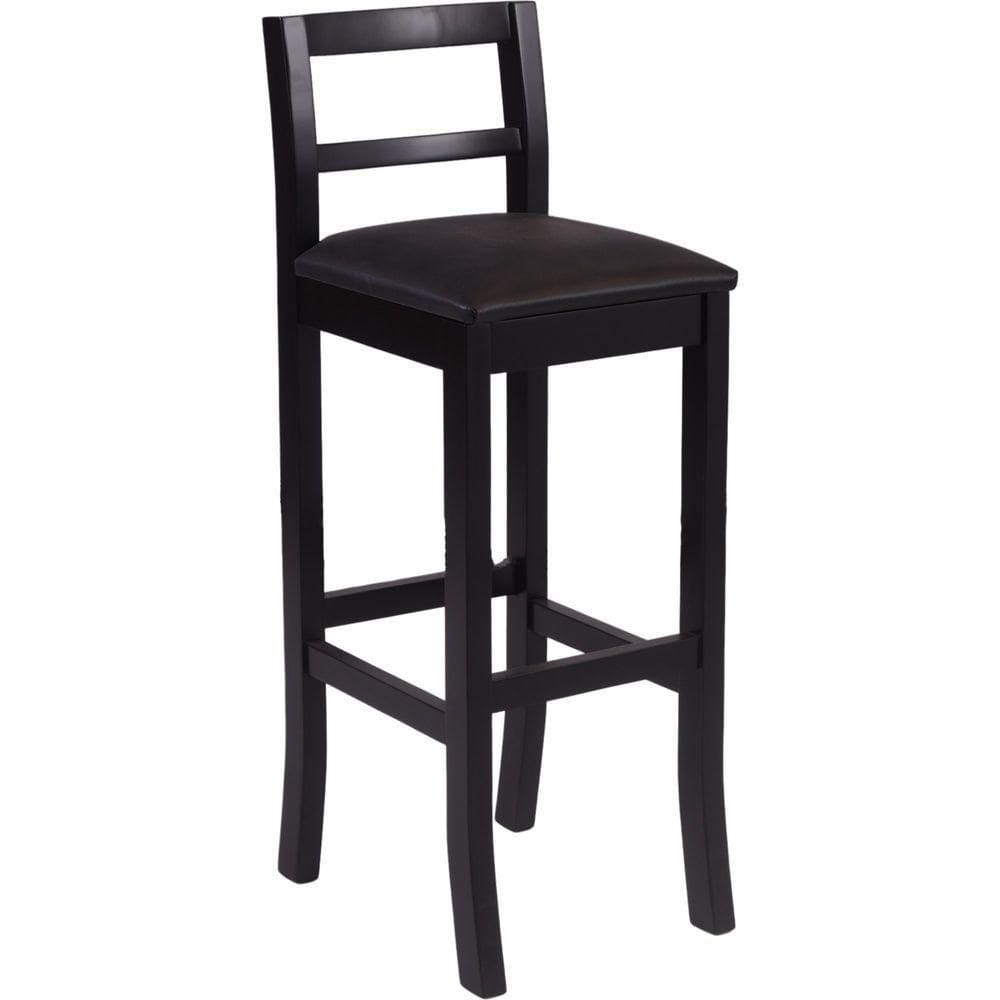 Banqueta Olímpia Madeira Maciça Preto