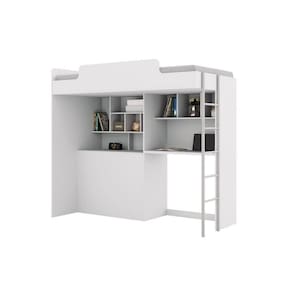Cama Multifuncional Juvenil Office Branco - Santos Andirá