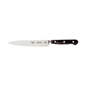 Faca Utility Tramontina Century Wood Aço Inox Cabo De Madeira Tratada Castanho 6pol Tramontina