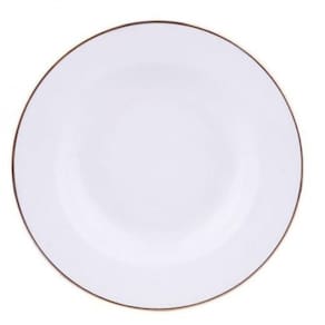 Jogo De 6 Pratos De Sobremesa Sofia Filete Dourado - Oxford