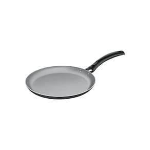Panquequeira Em Alumínio Com Revestimento Interno E Externo Em Antiaderente Max Chumbo 18 Cm