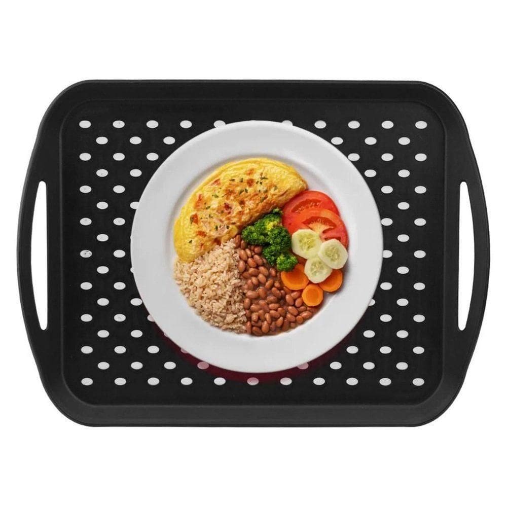 Bandeja Antiderrapante Plástico 38x28,5cm