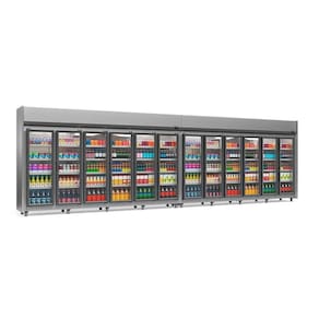 Expositor 12 Portas Geas12p Gelopar Auto Serviço Tipo Inox 4 Prateleiras 220v