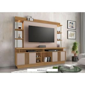 Estante Home 65 Polegadas Esplendor Candian Jcm Movelaria Noronha/ Off White
