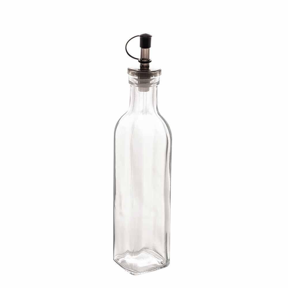 Garrafa Para Azeite De Vidro Com Tampa Galheteiro Lyor 270ml