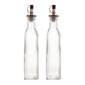 Kit 2 Garrafas Para Azeite De Vidro Com Tampa Lyor 270ml