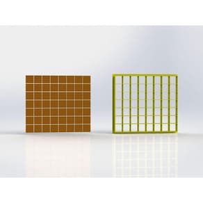 Cortador Quadradinhos 1,5cm 56 Quadrados Tamanho 15cm