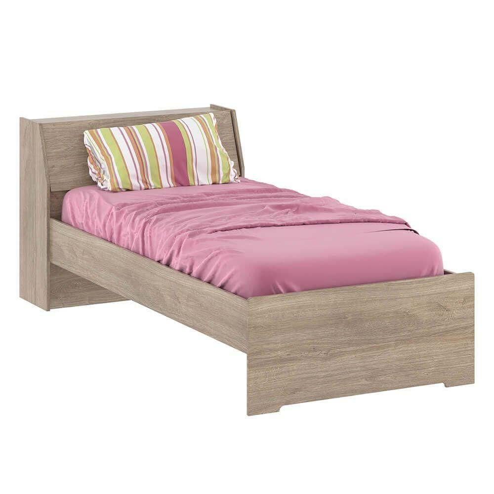 Cama Baú De Solteiro 1245 Ilan Castanho