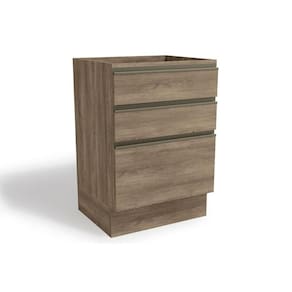 Balcão De Cozinha Maxxi G743 3 Gavetas S/ Tampo 60cm Nogal - Kappesberg