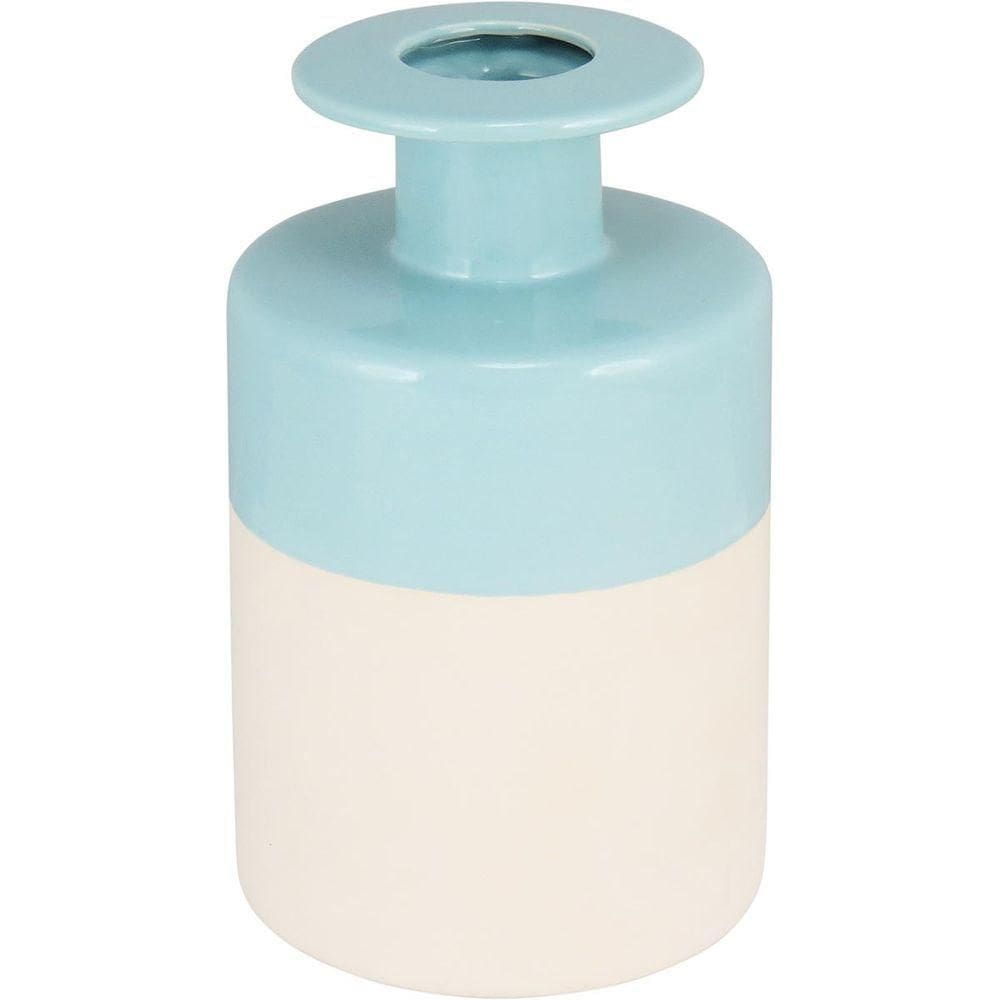 Aquamare Vaso 23X15X15Cm Cerâmica Azul