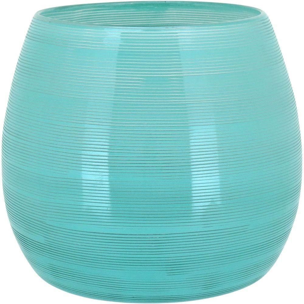 Juno Vaso 22X25X25Cm Vidro Verde