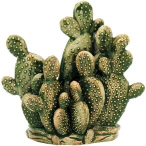 Áridos Adorno 27X28X12Cm Cerâmica Verde Cactus