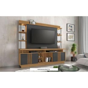 Estante Home 65 Polegadas Esplendor Candian Jcm Movelaria Noronha/ Grafite