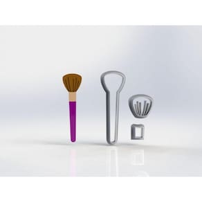 Cortador Pincel de Blush Maquiagem Modular Tamanho 6cm