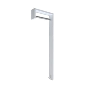 Cabideiro De Parede "j" Arara Camiseiro Porta Bolsas Branco Laca