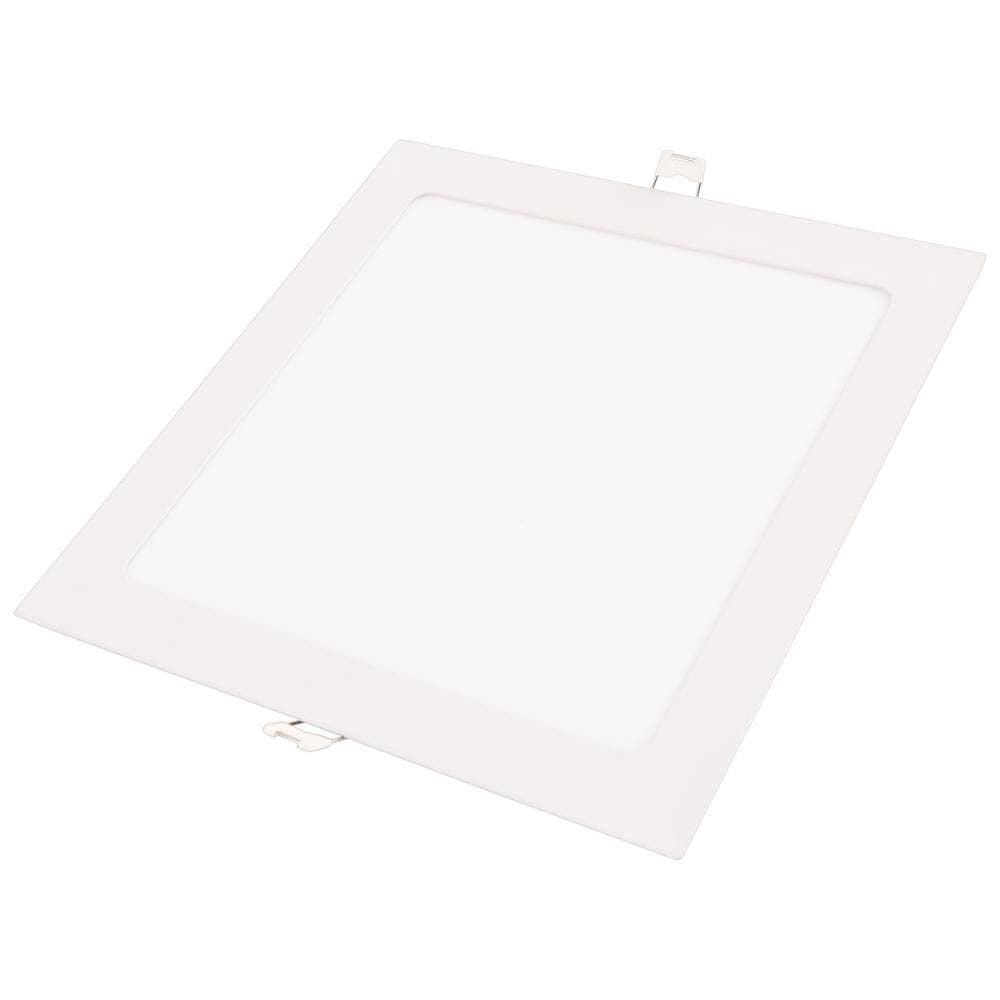 Plafon Led Tramontina Quadrado De Embutir Slim 24 W Bivolt 6500 K Luz Branca
