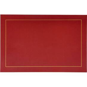 Lugar Americano Classic Pu 45x30cm Bordô