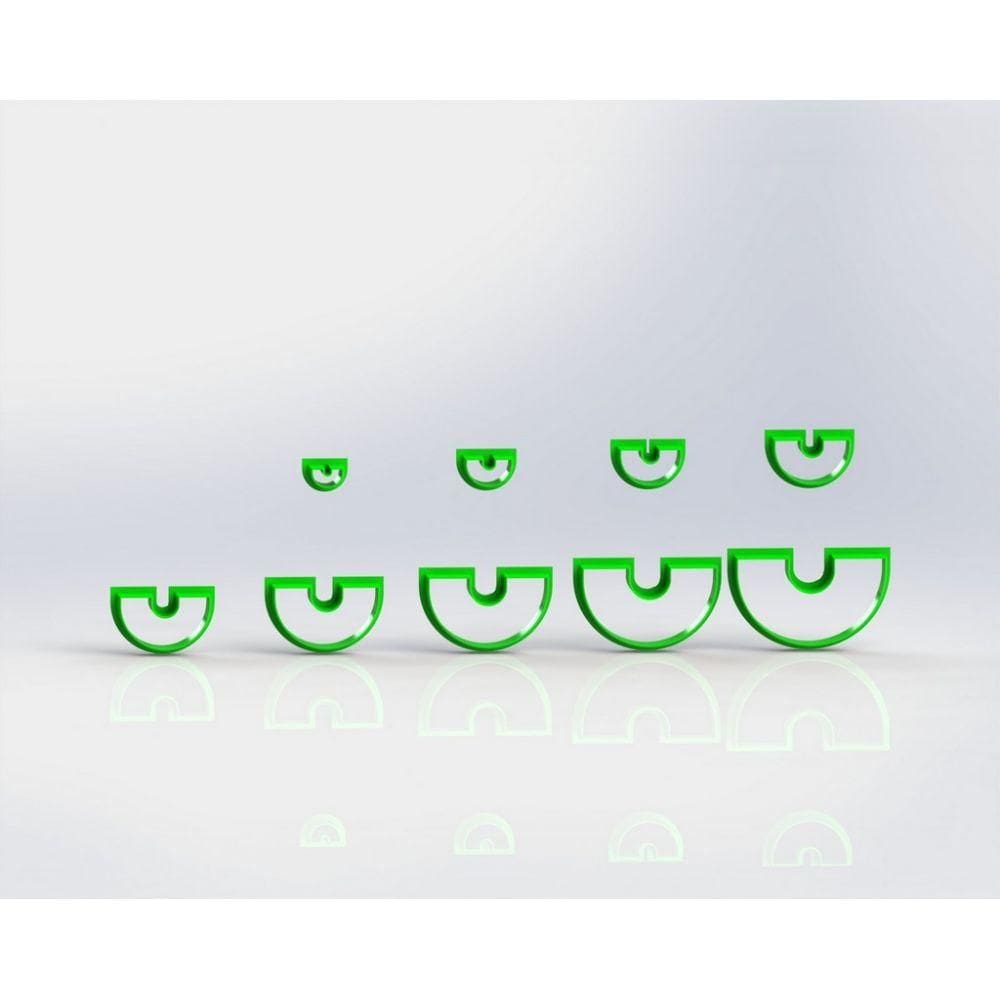 Cortador Polymer Clay (mod 49) Tamanho Kit