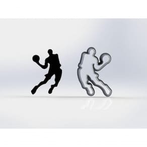 Cortador Kit Basquete 3 Jogadores 6 Cm