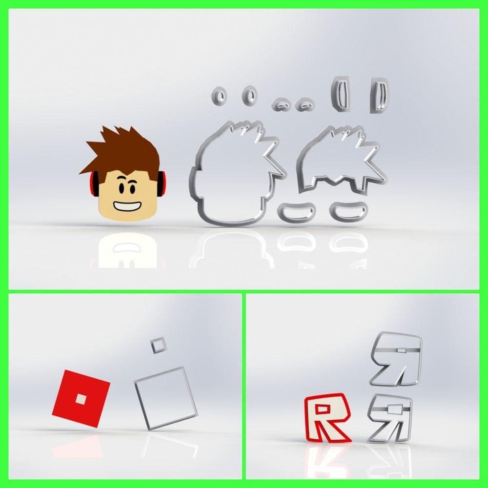 Cortador Kit Roblox - 3 Modelos Modulares 6 Cm