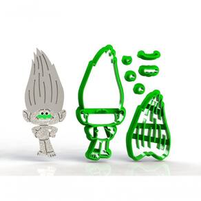 Cortador Trolls - Guy Diamante Modular Tamanho 8 Cm