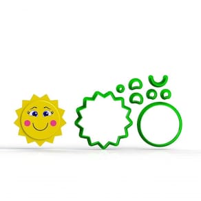 Cortador Sol Solzinho Feliz Modular Tamanho 6 Cm