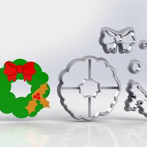 Cortador Natal Guirlanda Modular Tamanho 5cm