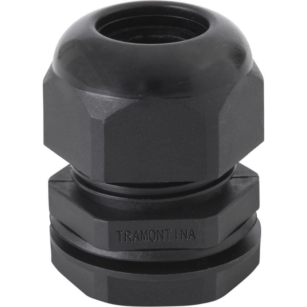 Conector Prensa-Cabo 3/4" Tramontina Em Termoplástico Preto