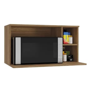 Nicho Para Cozinha Botanic M639 P- Microondas 80cm Nogueira - Kappesberg