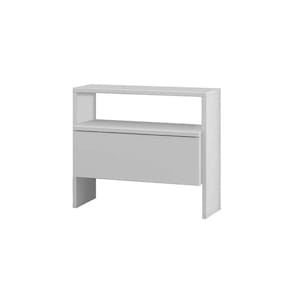 Mesa De Cabeceira Solteiro Etno C/ 1 Gaveta Branco - Novo Horizonte
