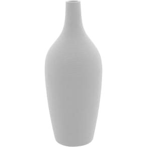 Vaso Decorativo Enfeite Casa Cerâmica 28x10x10cm Branco