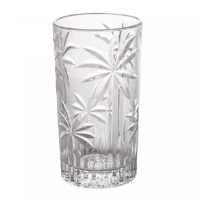 Copo Alto Transparente Cristal Palm Tree 360ml Wolff