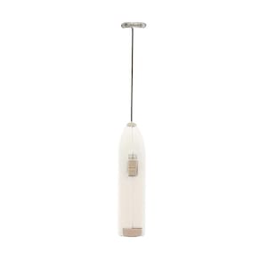 Mini Mixer Elétrico Para Bebidas Inox E Plástico Branco Lyor